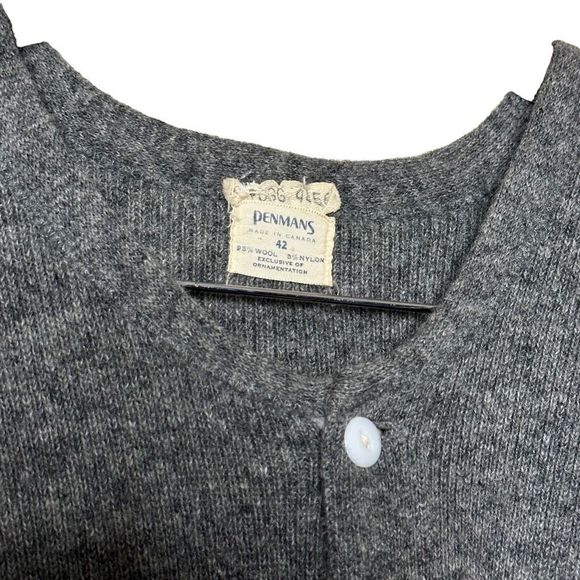 VTG 50’s Penmans Wool Knit Union Suit Johns Cowboy Pijamas - Picture 4 of 7